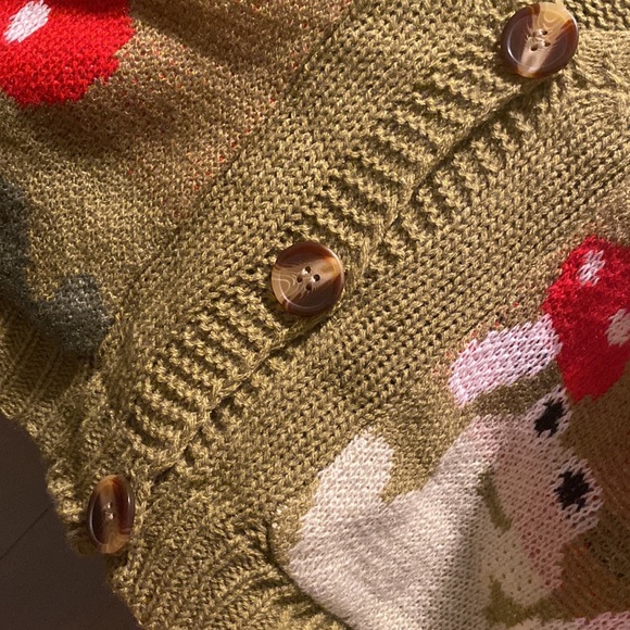 New Knit sweater mushrooms and frog - Picture 8 of 9